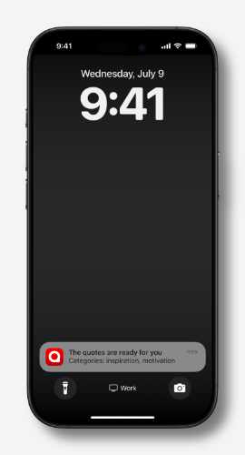 Scheduled notification